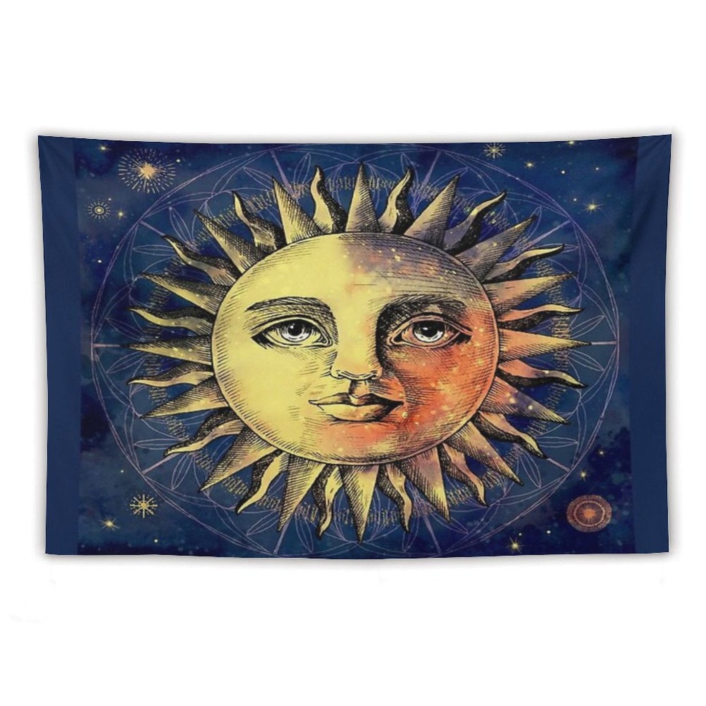 Celestial Antique Sun & Sky Tapestry