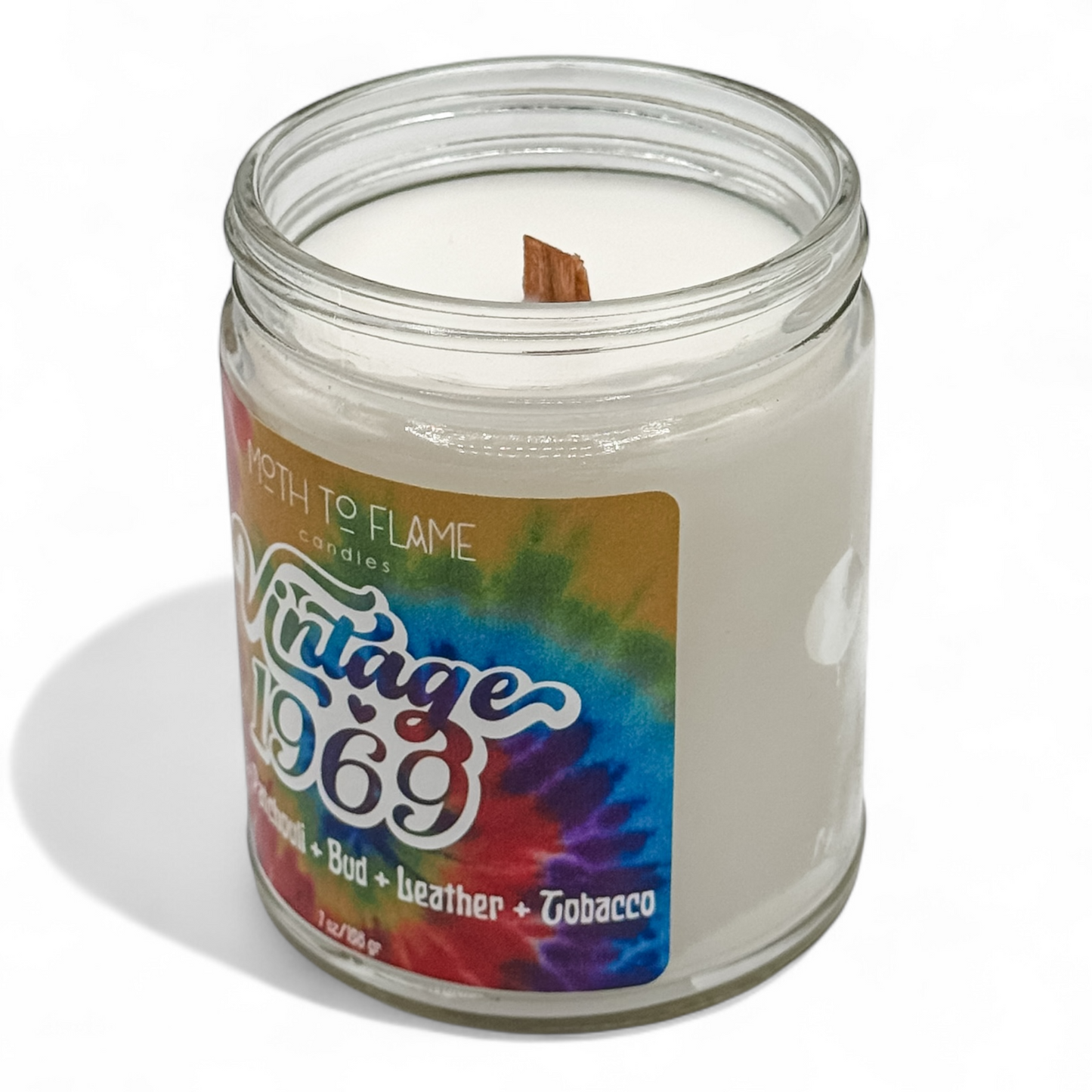 Vintage 1969 – 7 oz / 12 oz Candle - Cannabis Flower, Leather, Incense Resin