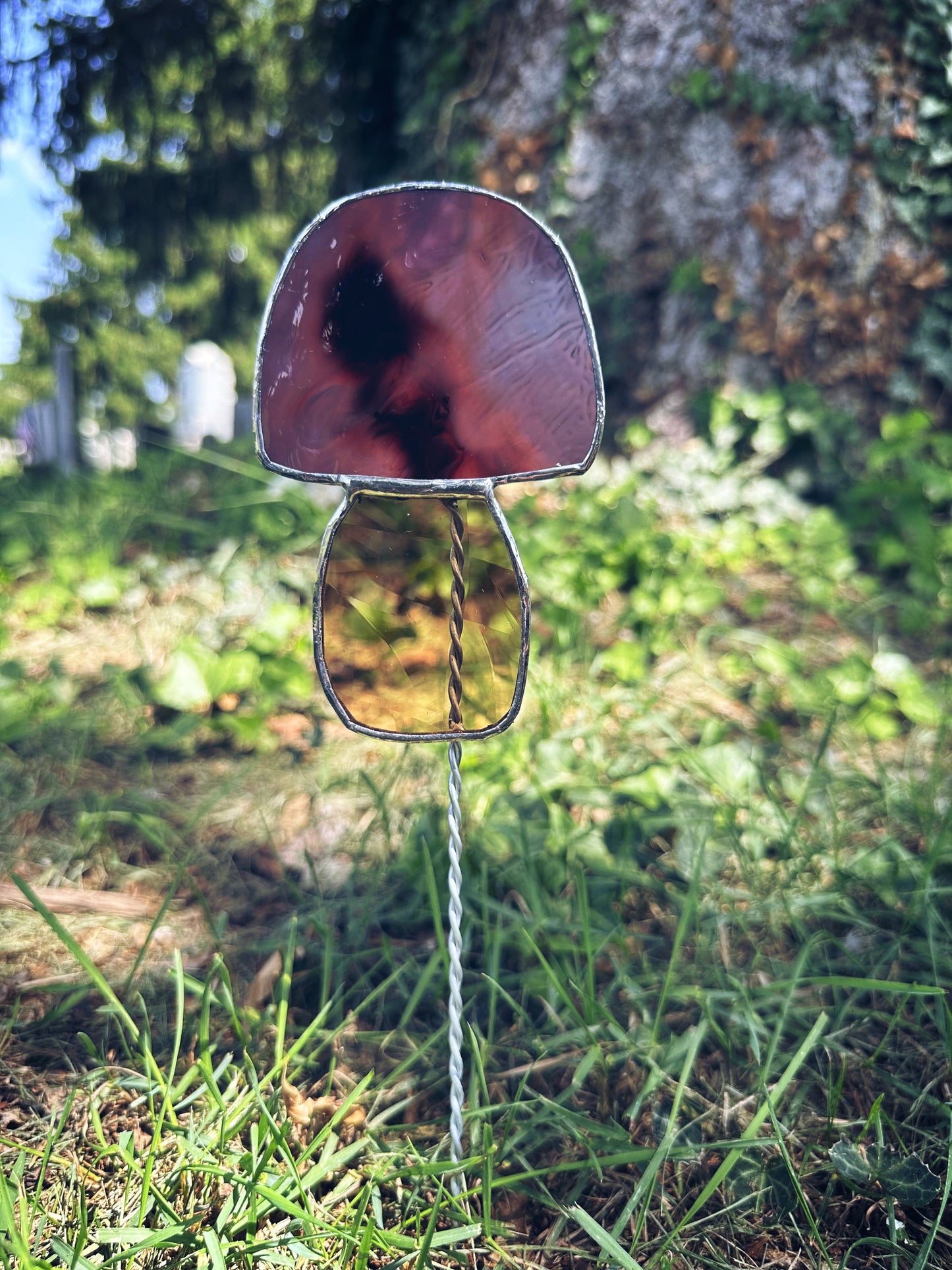 Mushroom Garden Stake
