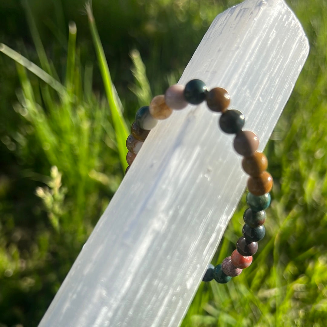Ocean Jasper Stone Bracelet - aids with stress