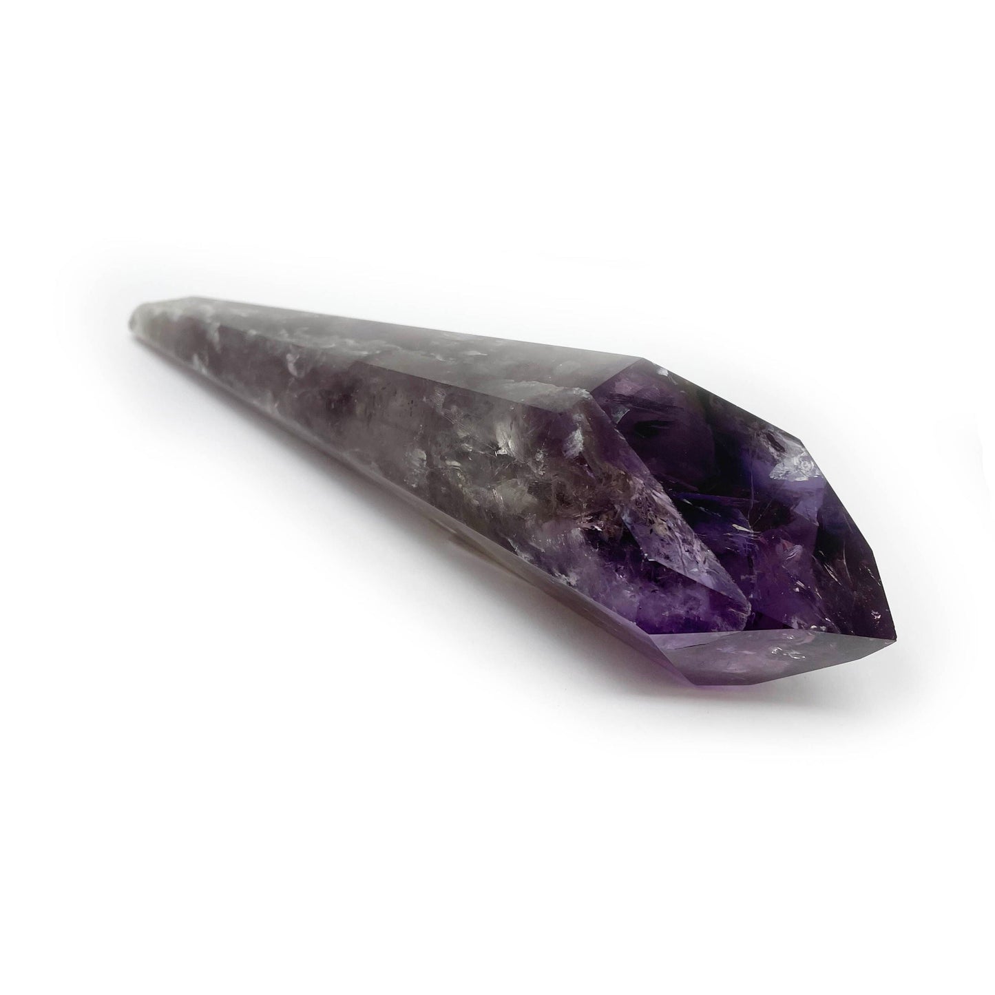 Bahia Amethyst Point - Polished with Phantom Inclusions