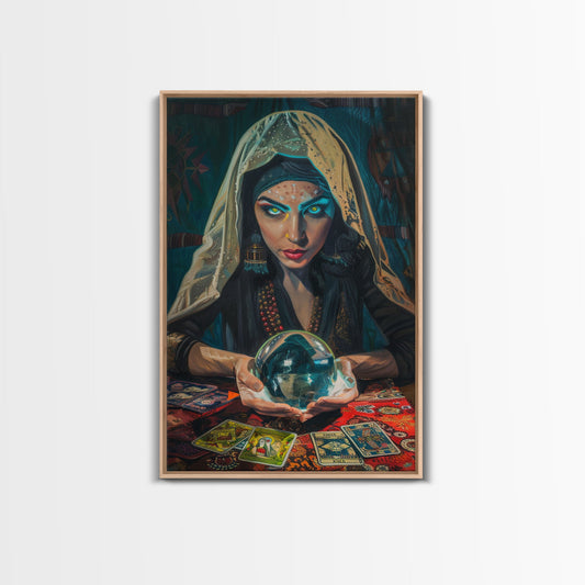 Fortune Teller with Crystal Ball Wall Art