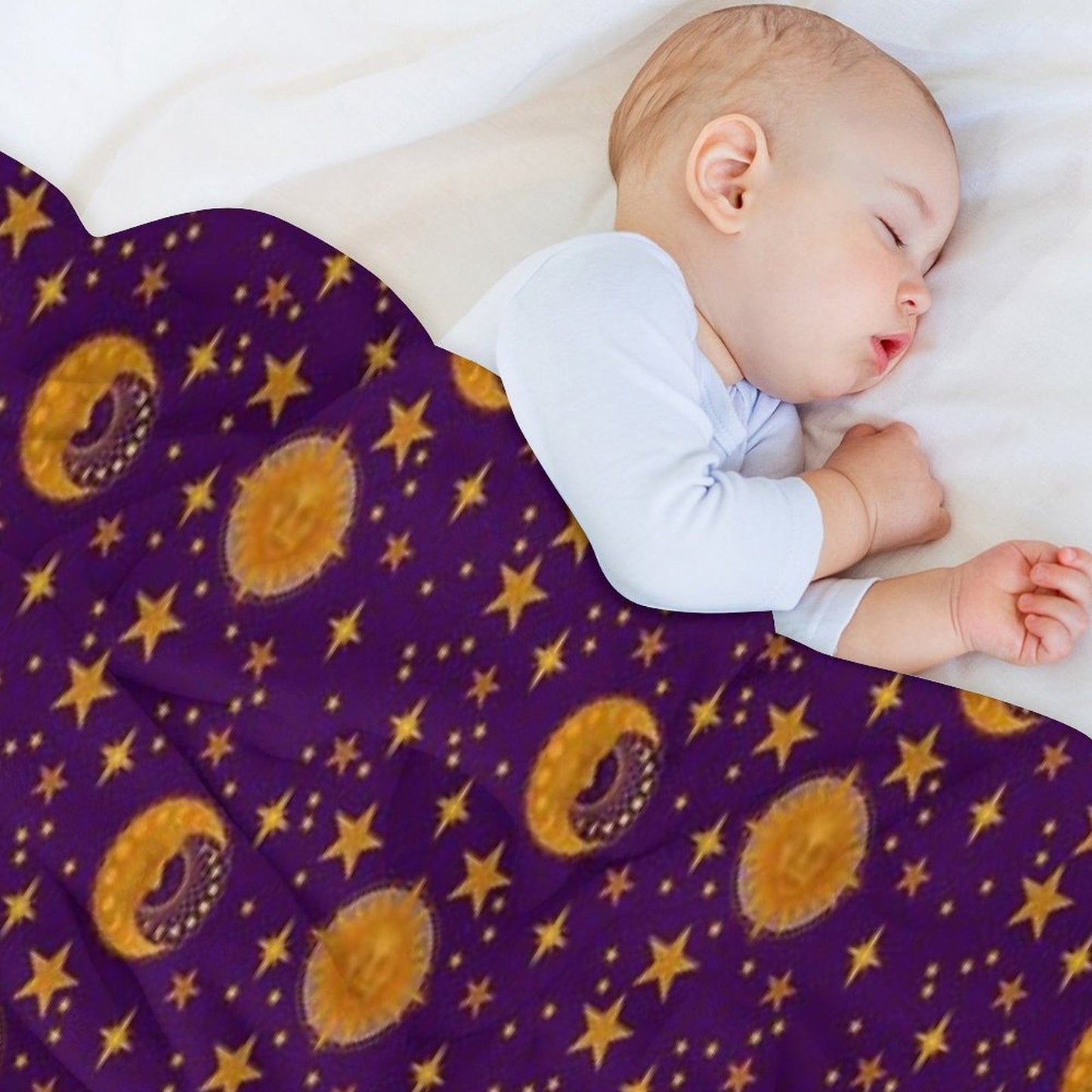 Bohemian 90's Sun & Moon Throw Blanket