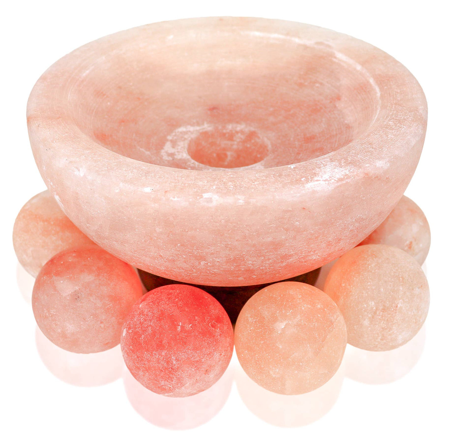 Himalayan Salt Lamp/Bowl with Massage Balls