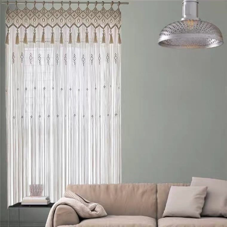 Hand-Woven Macrame Bohemian Curtains