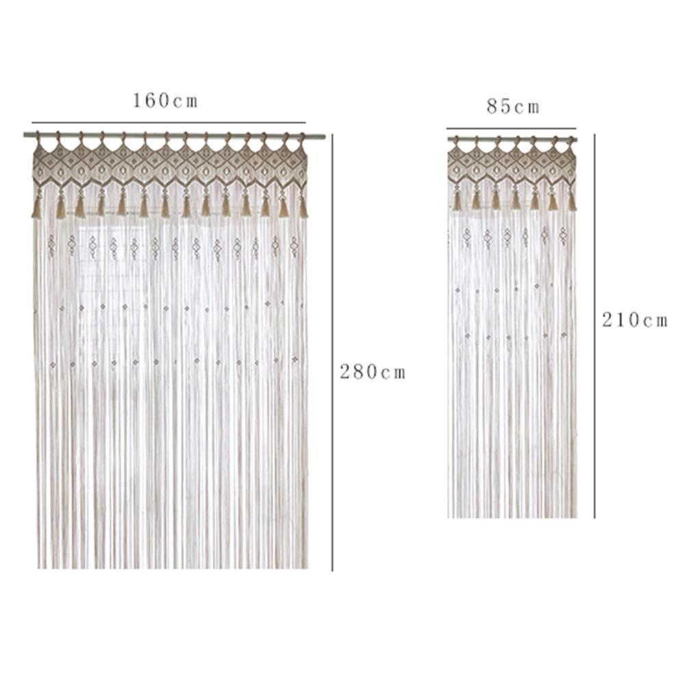 Hand-Woven Macrame Bohemian Curtains