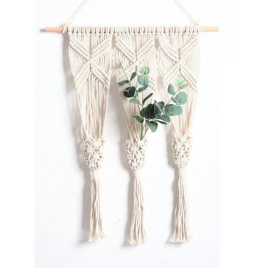 Woven Macrame Bohemian Flower Pot Rack
