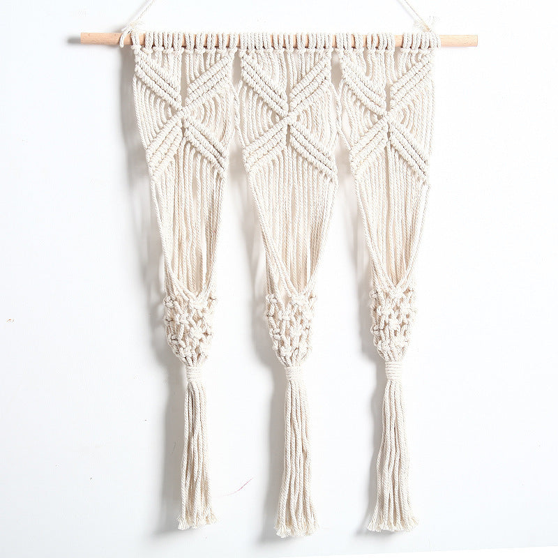 Woven Macrame Bohemian Flower Pot Rack