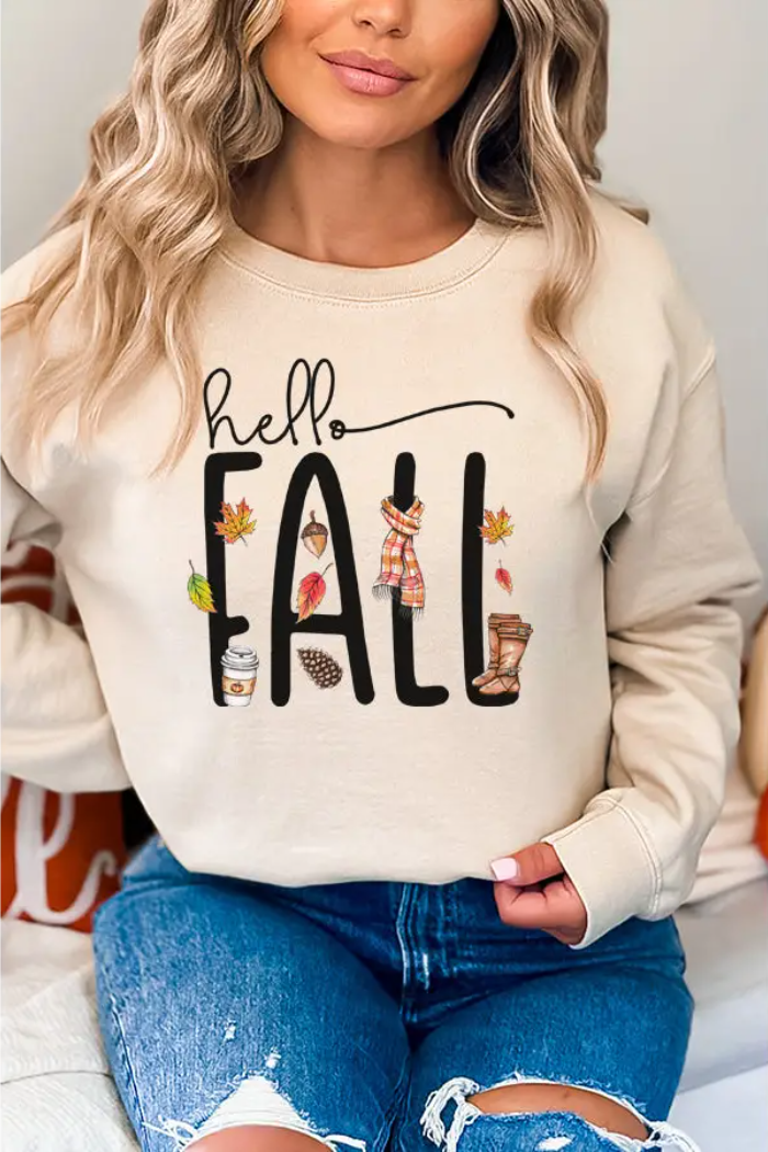 Fall Motif Sweatshirt