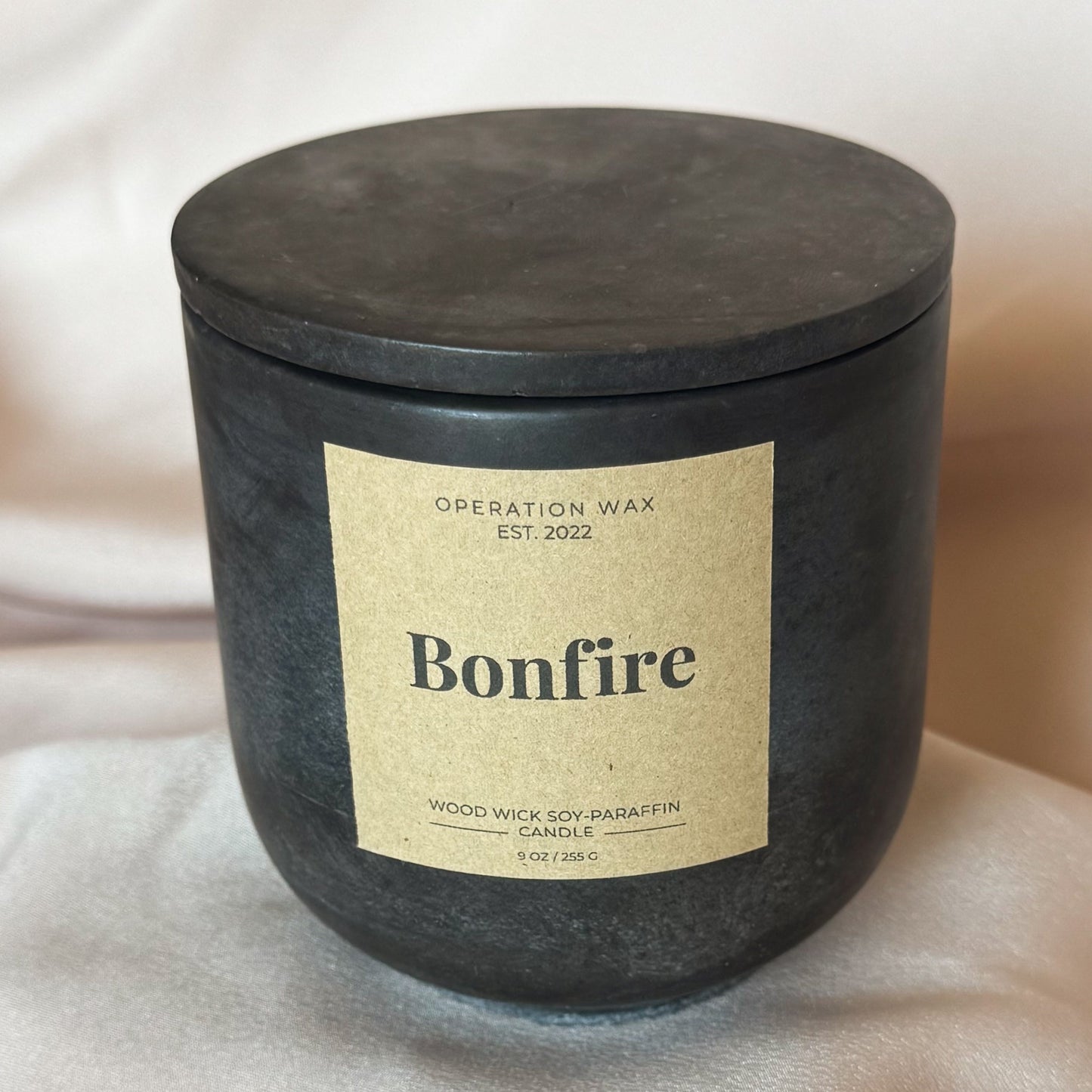 "Bonfire", Cackling Wood Wick Candle