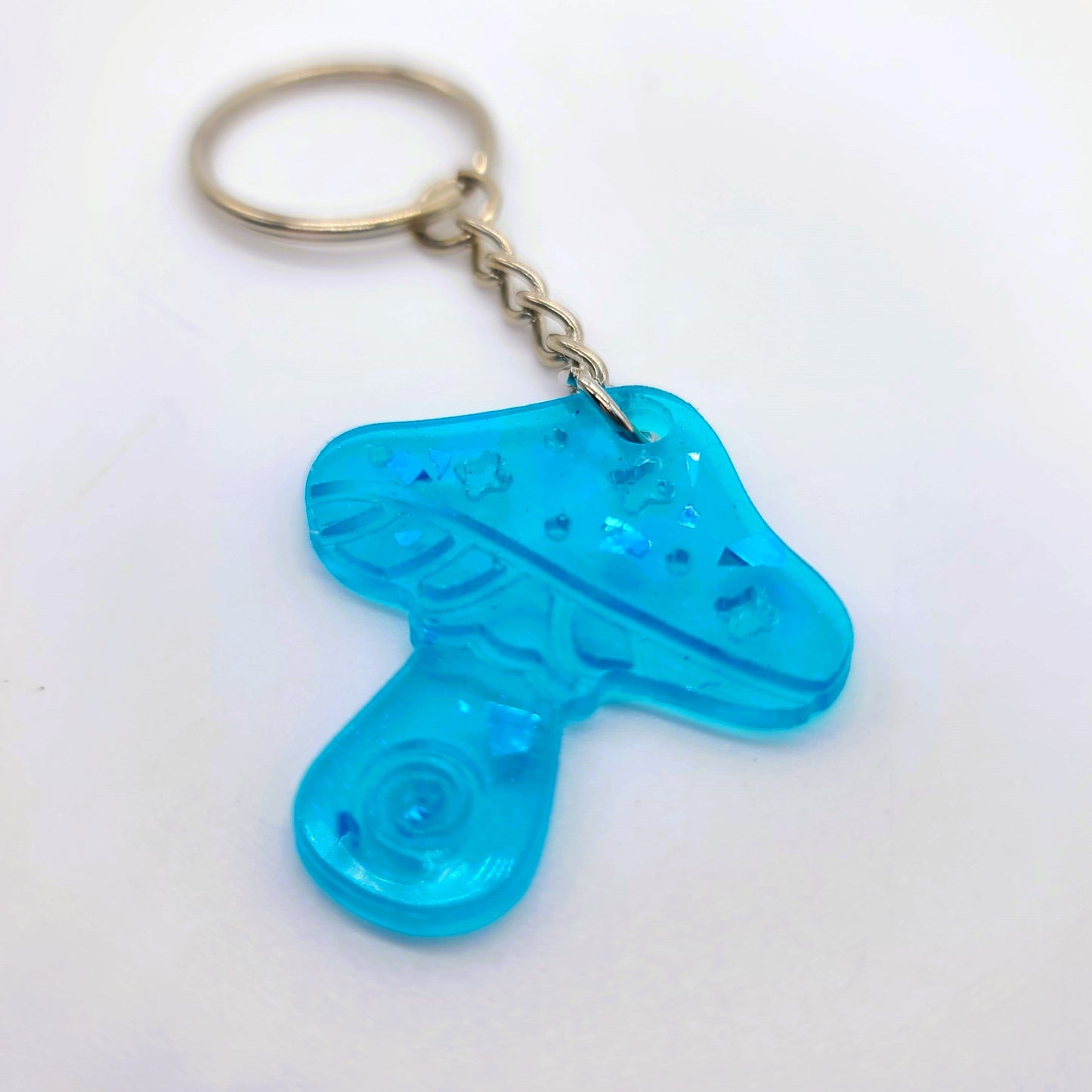 Holographic Mushroom Key Chain