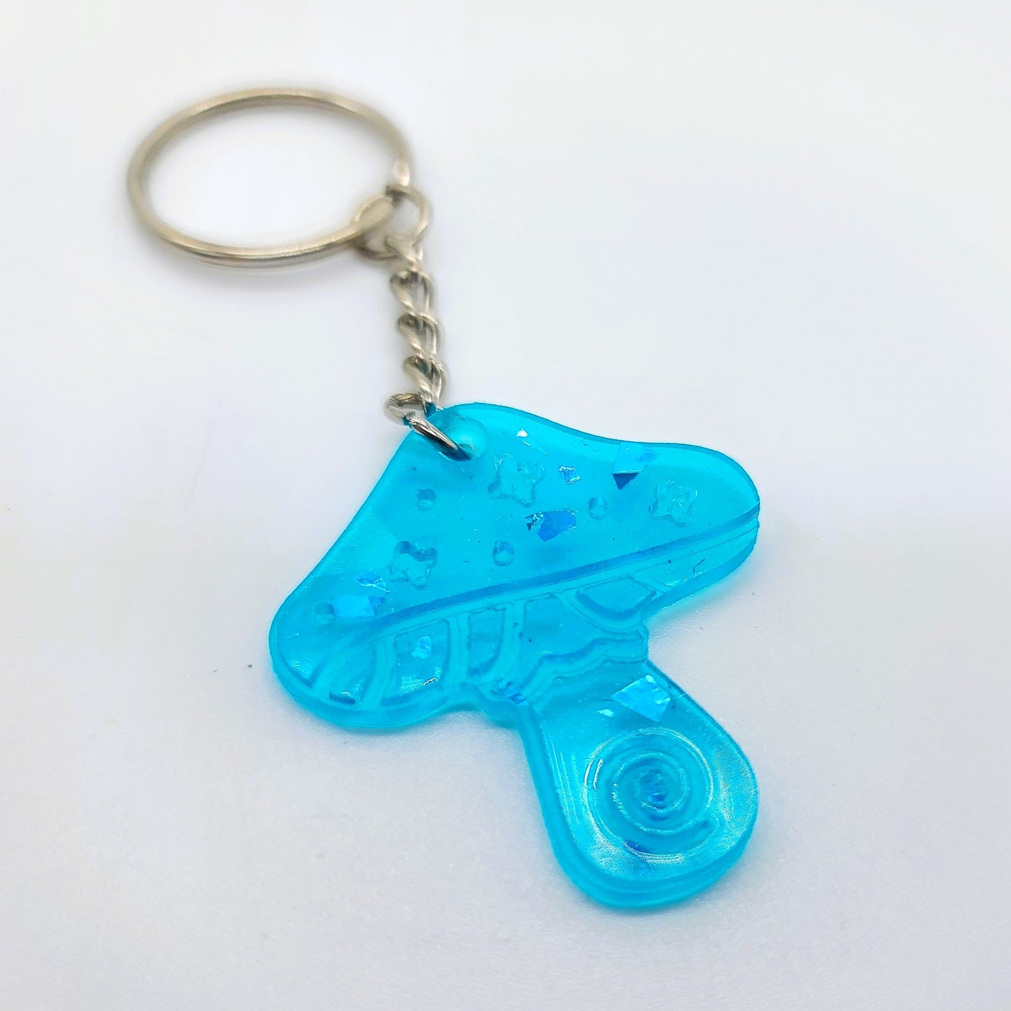 Holographic Mushroom Key Chain