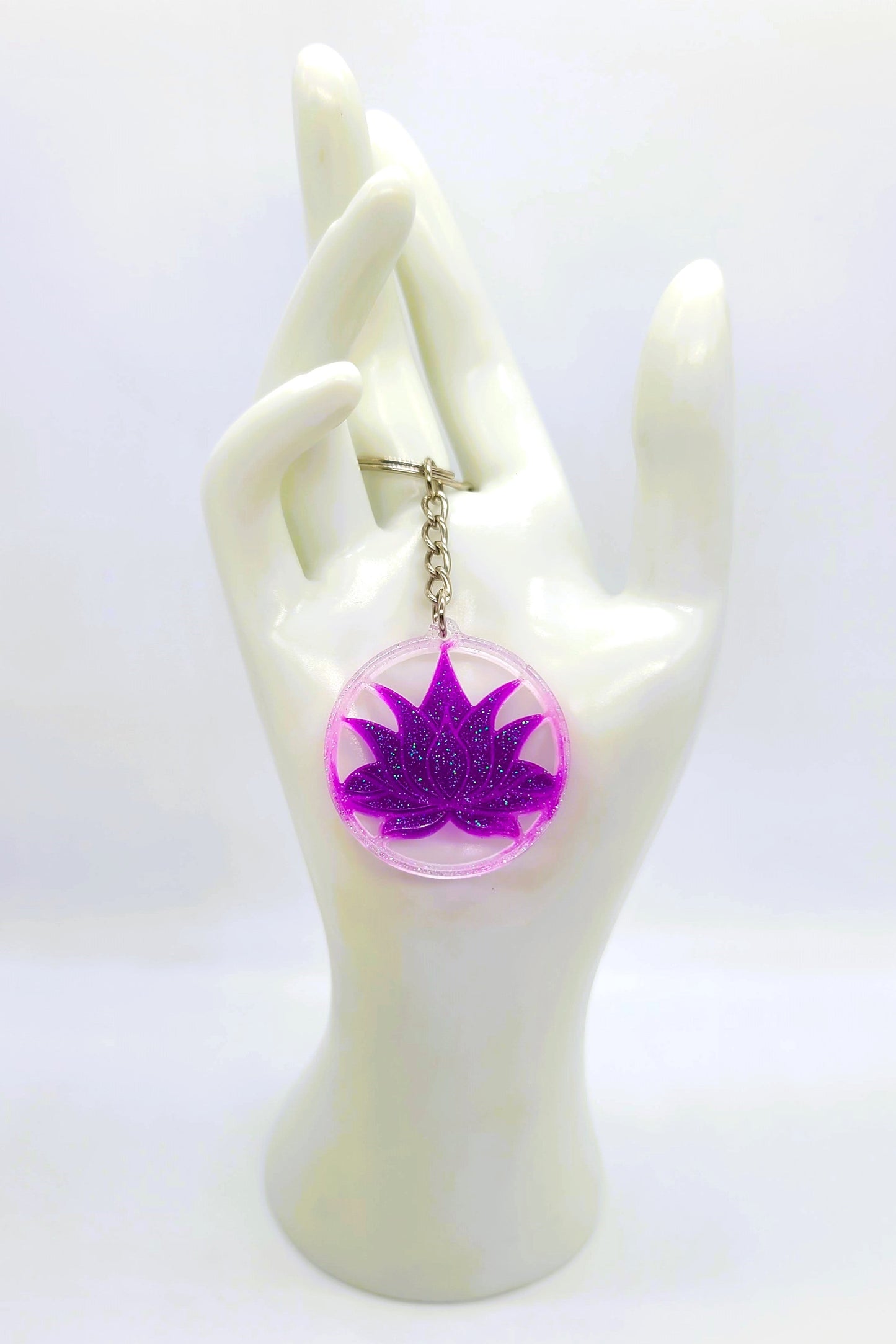 Lotus Flower Key Chain