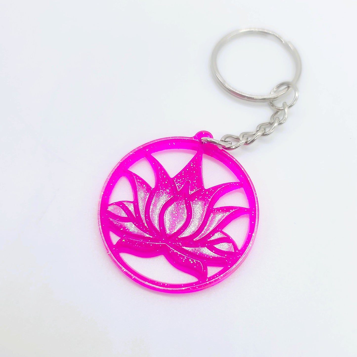 Lotus Flower Key Chain
