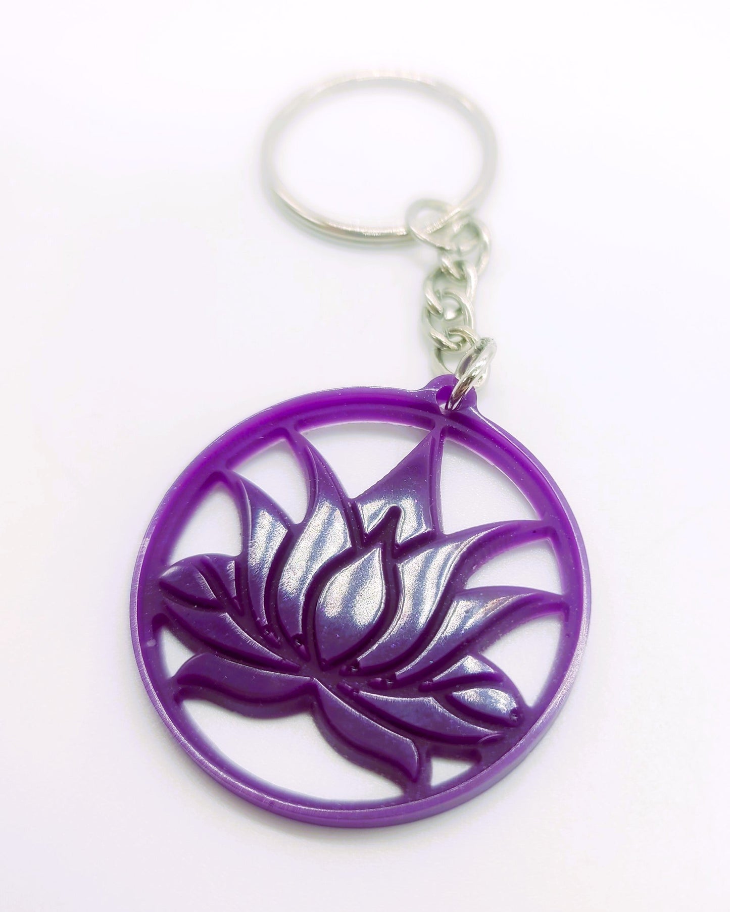 Lotus Flower Key Chain
