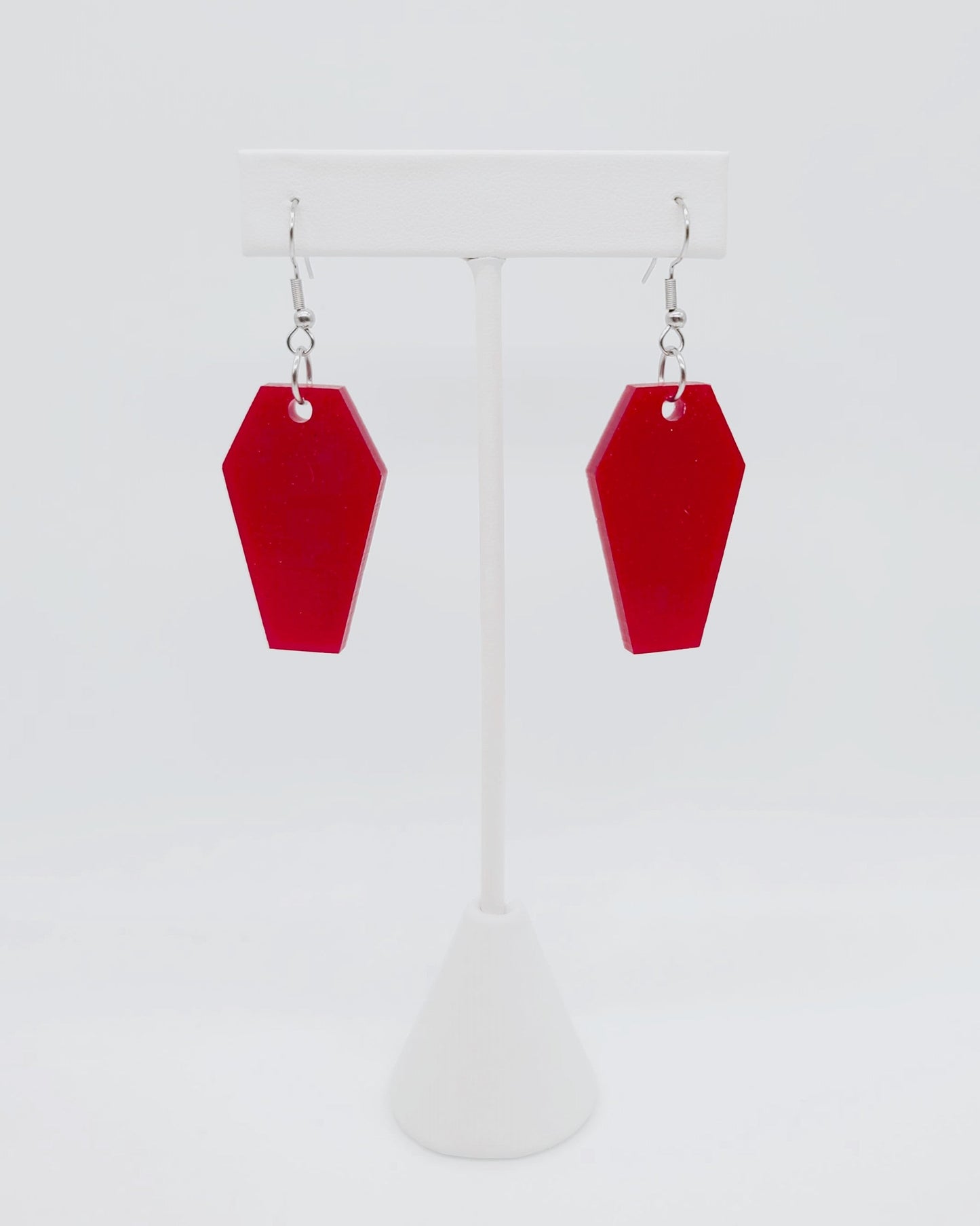 Holographic Coffin Earrings