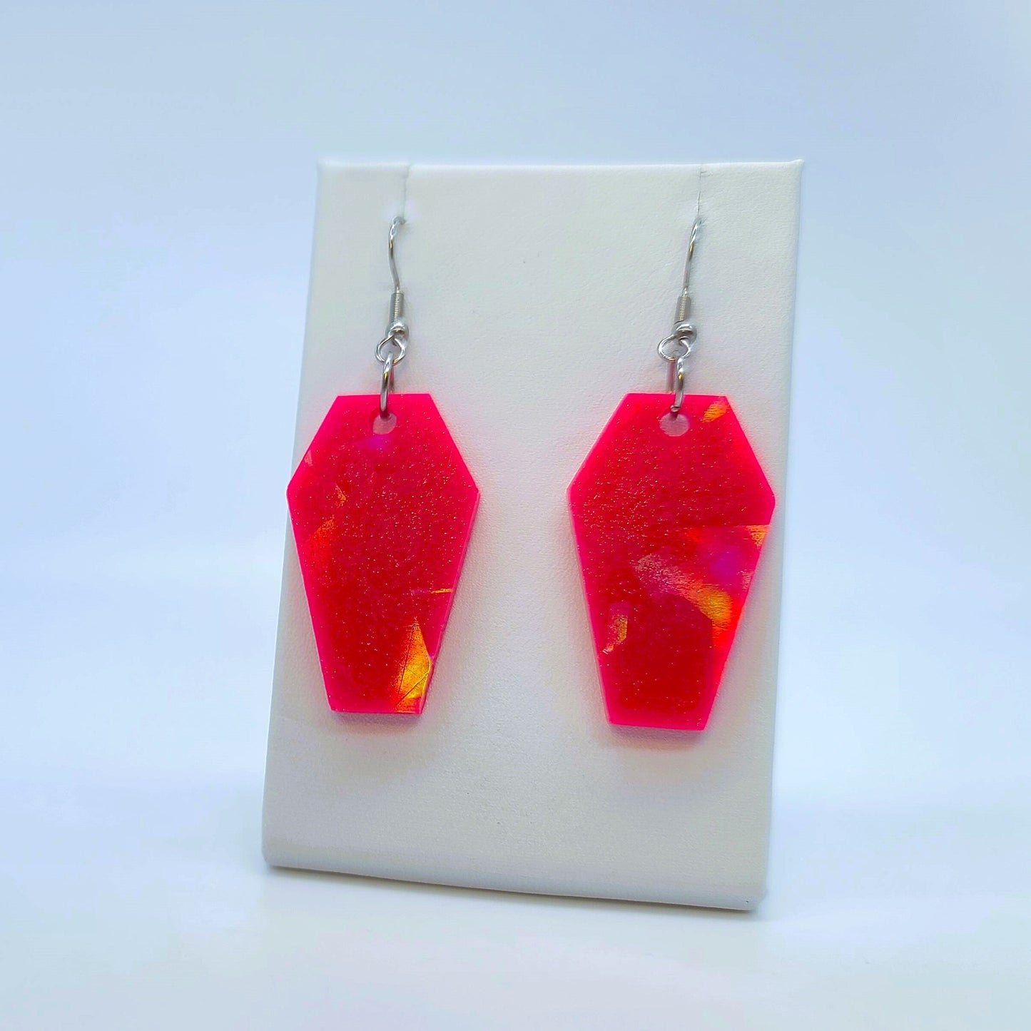 Holographic Coffin Earrings