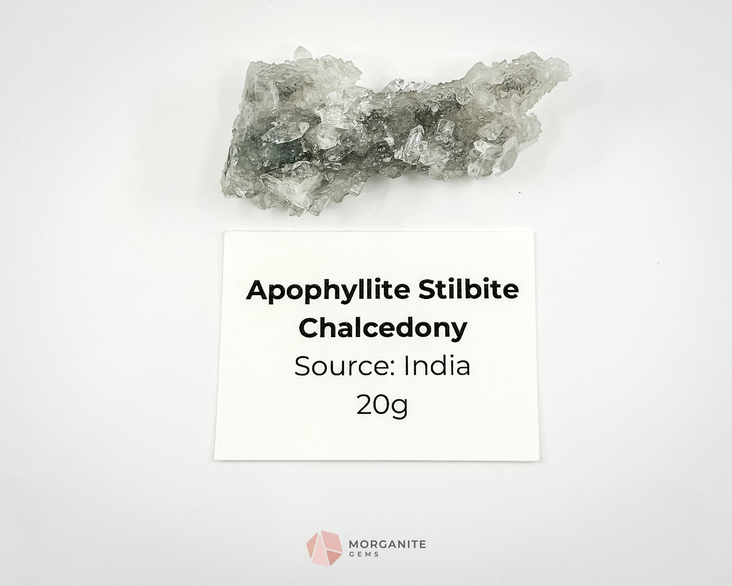 20g Apophyllite and Stilbite on Chalcedony – Mini Crystal Specimen