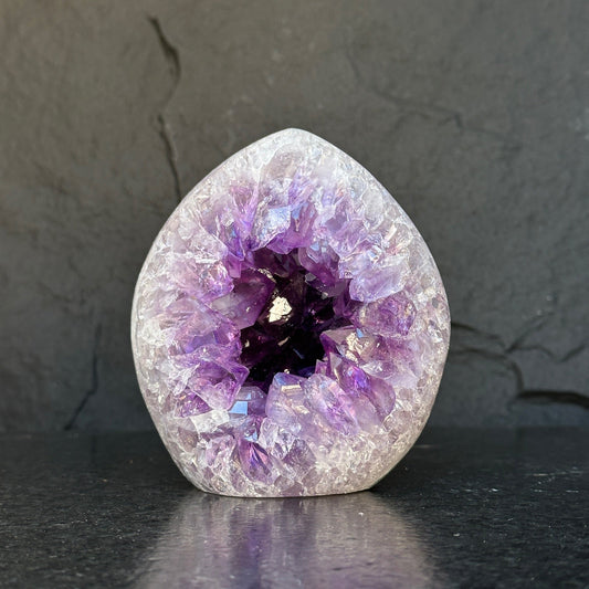 Amethyst Geode – 5+ lb Deep Purple Crystal Cluster