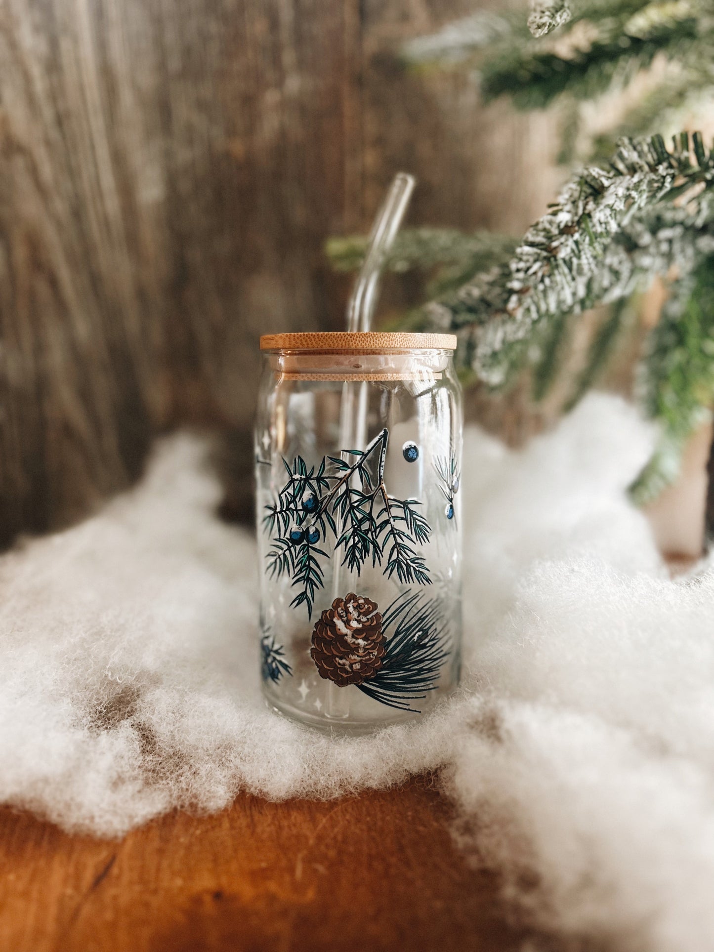 Juniper & Pine Glass, handmade