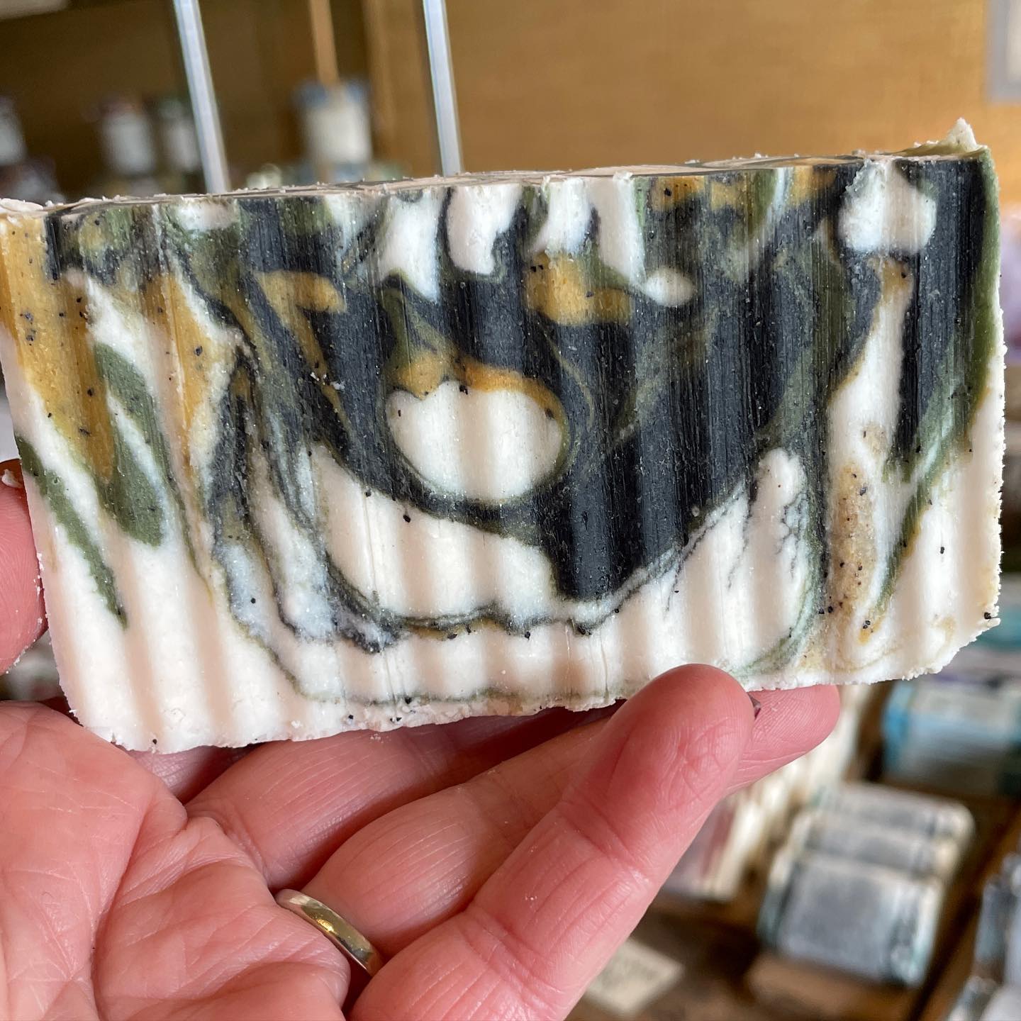 Black Moss (exfoliating - Handmade Soap