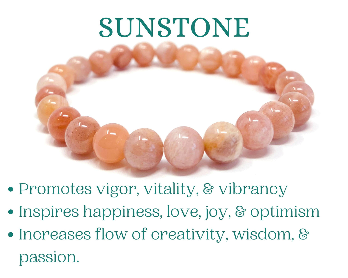 Sunstone Beaded Crystal Bracelet