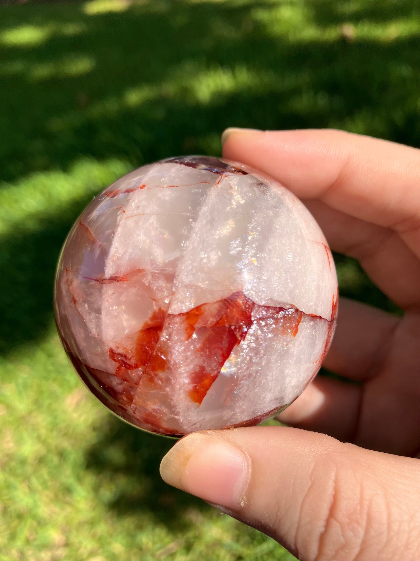 Fire Quartz Sphere