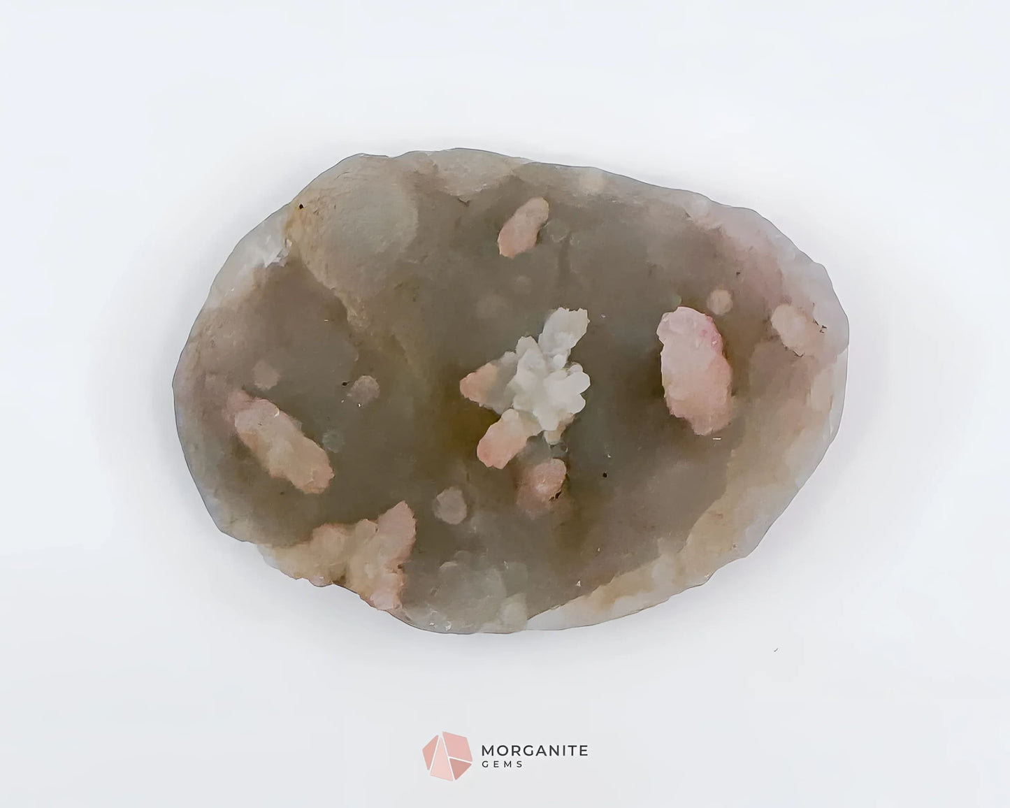 36g Apophyllite and Stilbite on Chalcedony – Unique Crystal Specimen