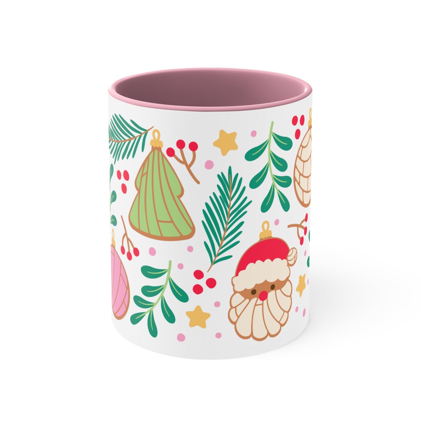 Navidad pan dulce Coffee Mug, 11oz for Mexican friends or Mexican mom. Concha mug. Regalo de navidad para mexicanos y latinos.
