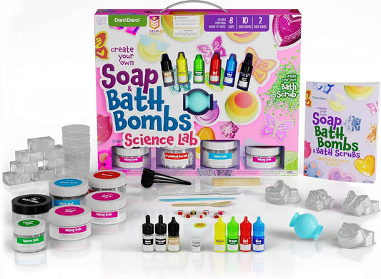 DIY Soap & Bath Bomb Making Kit STEM Science Lab, 3-in-1 Spa Science Kits Age 6-Adult