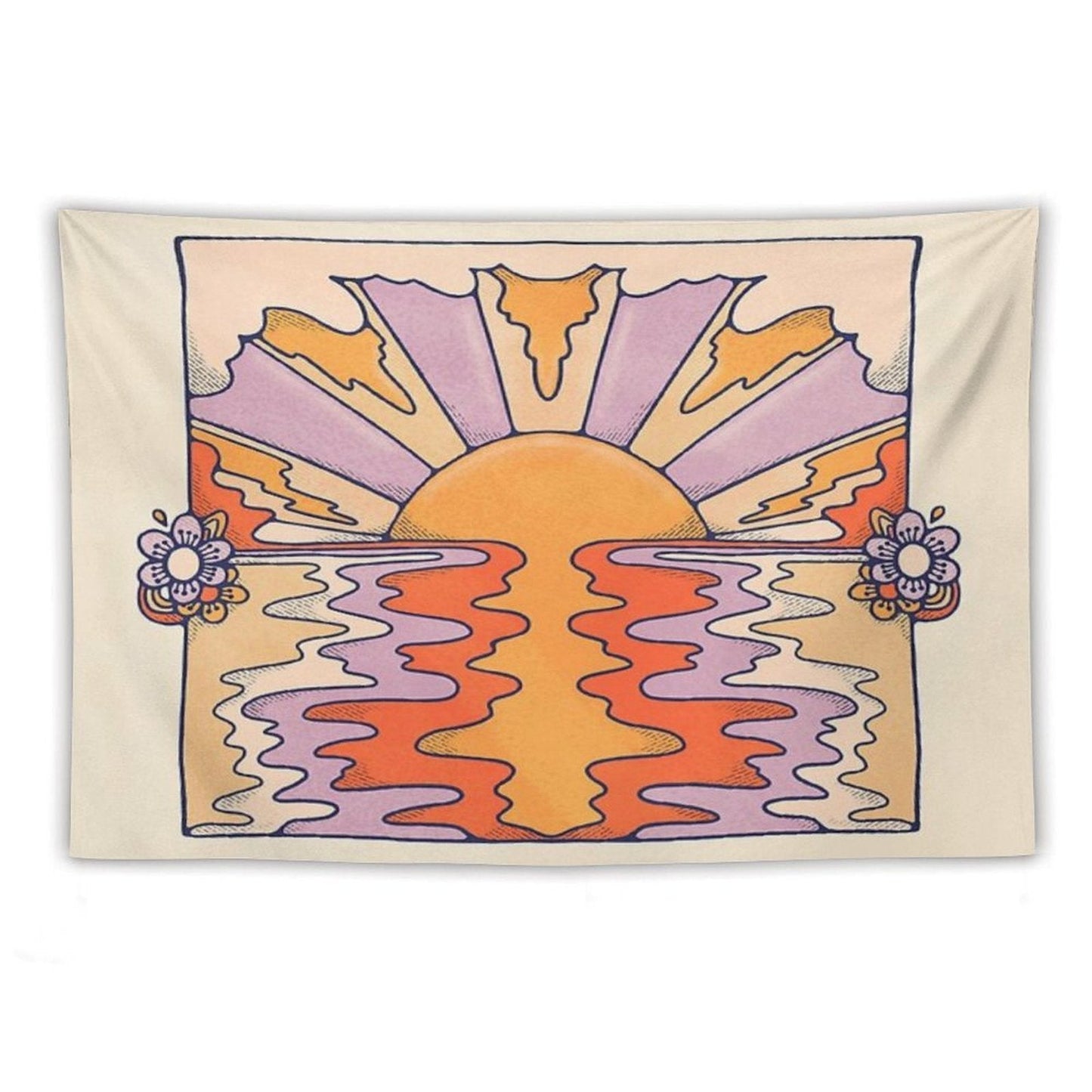 Sweet Sunset Over Byron Tapestry