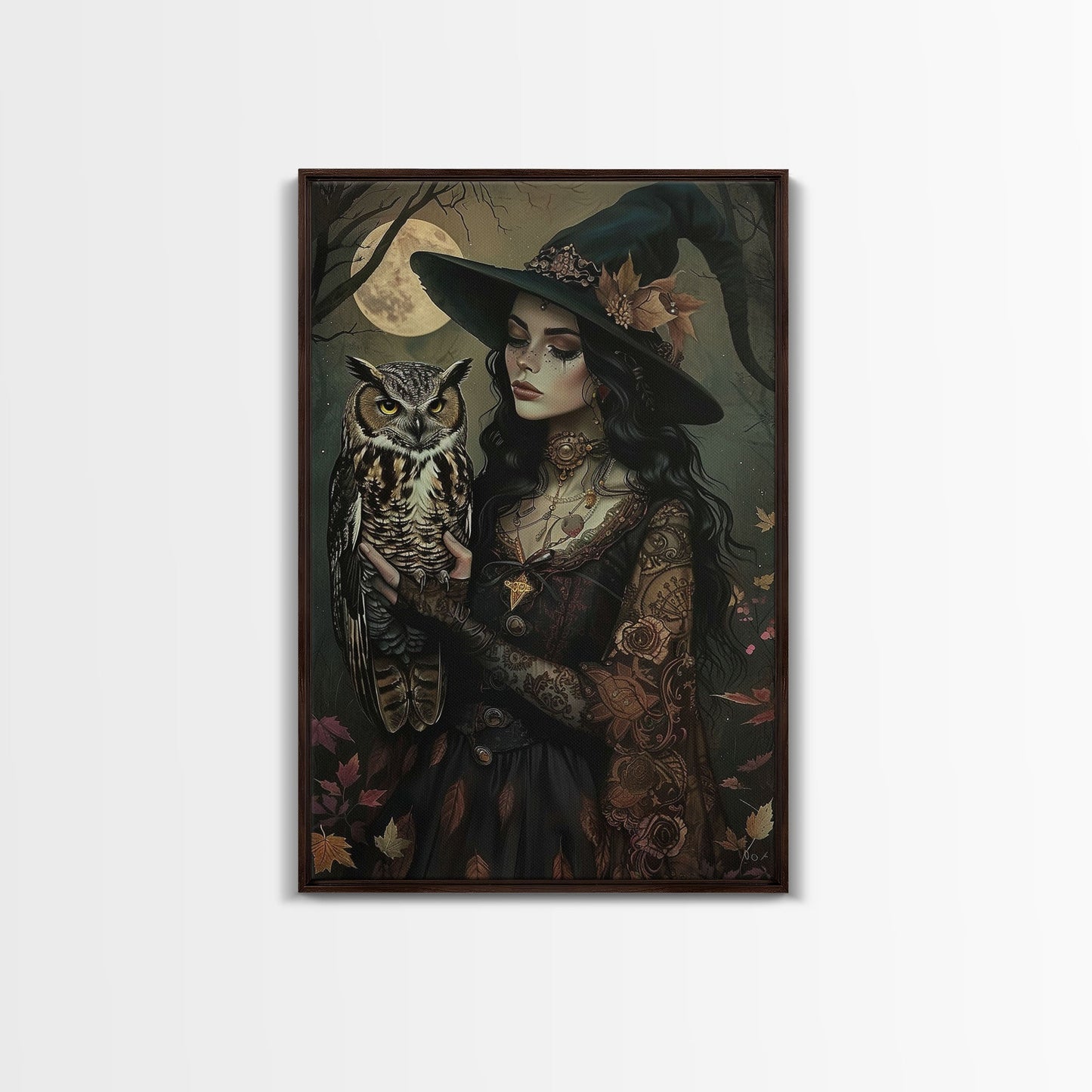Witch with Owl - Wall Art