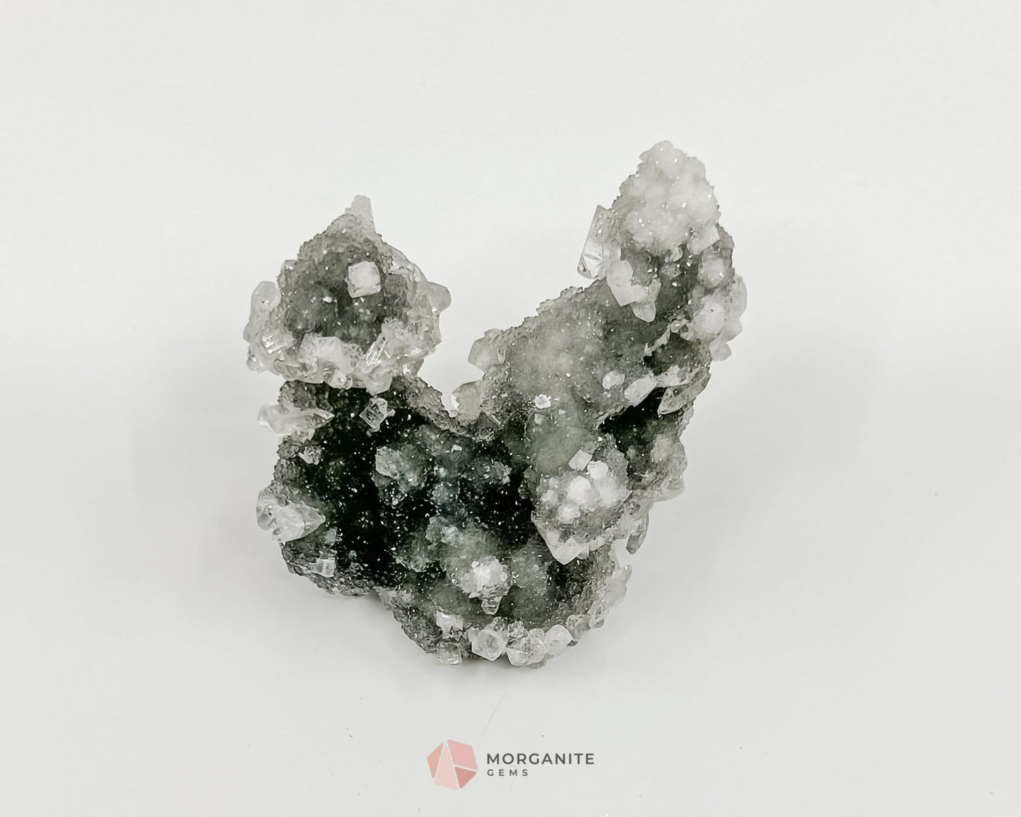 40g Apophyllite and Stilbite on Chalcedony – Natural Crystal Specimen