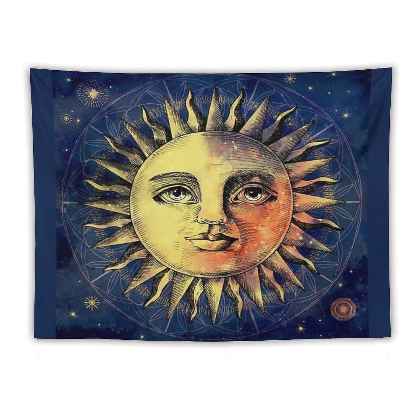 Celestial Antique Sun & Sky Tapestry