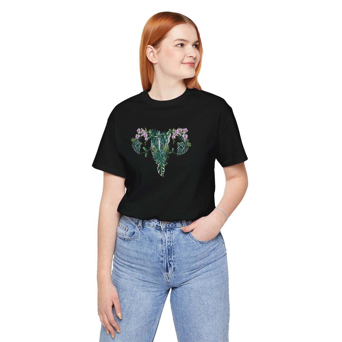 Uterus with plants tshirt. My body,, my rules my choice shirt. Proud Feminist shirt