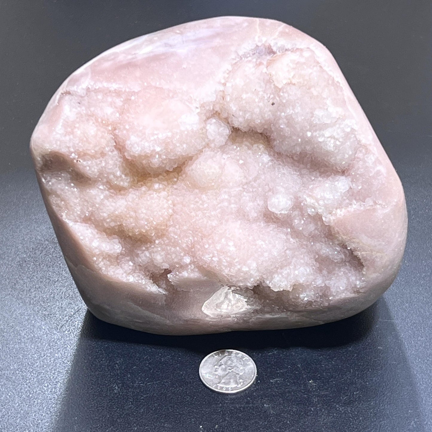 Large Pink Amethyst Druzy Cluster Freeform