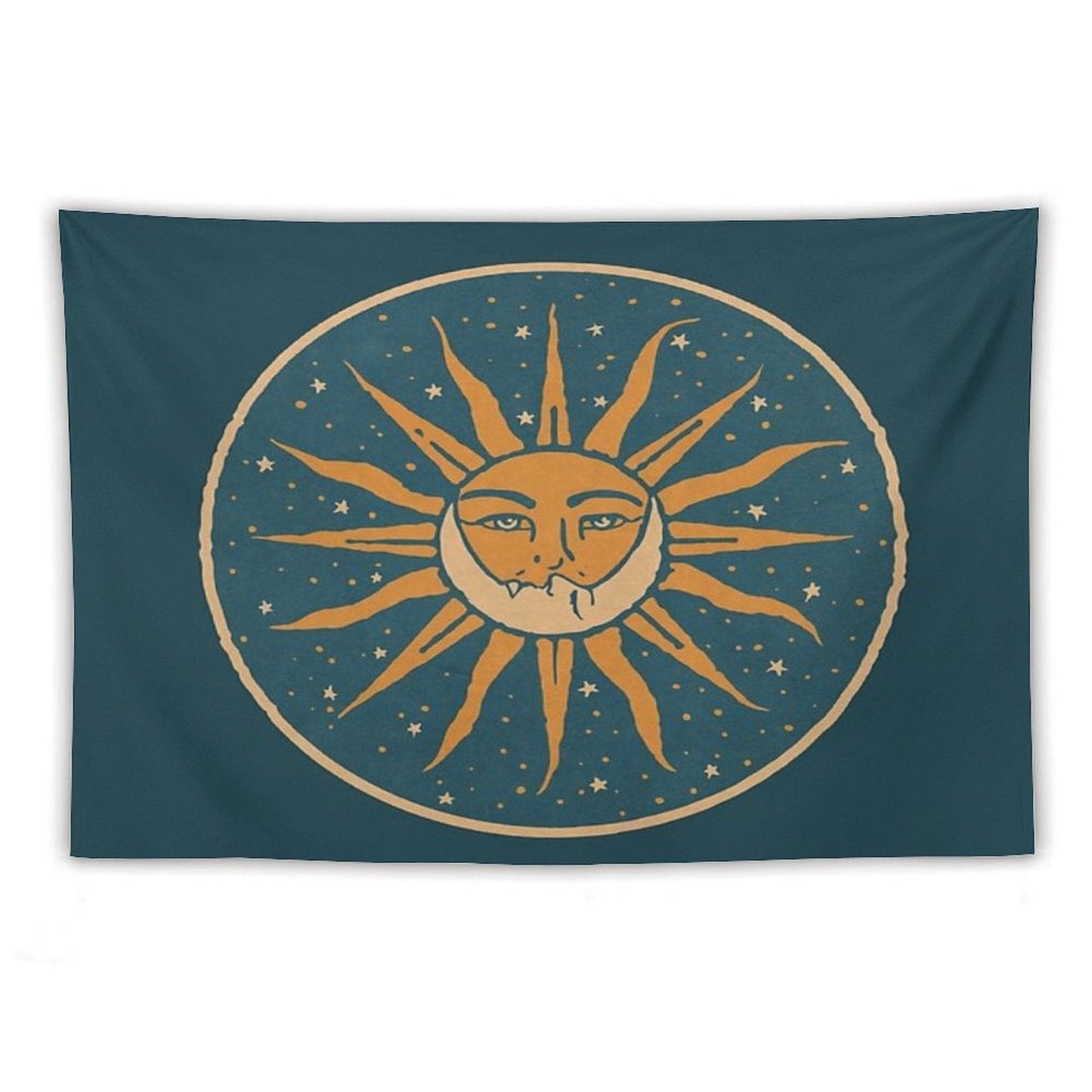 Sun And Moon Vintage Tapestry