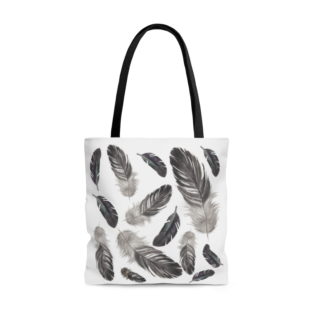 Crow Feathers - Heavy-Duty Canvas Tote Bag