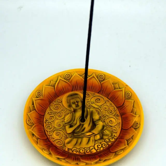 Buddha Round Incense Burner