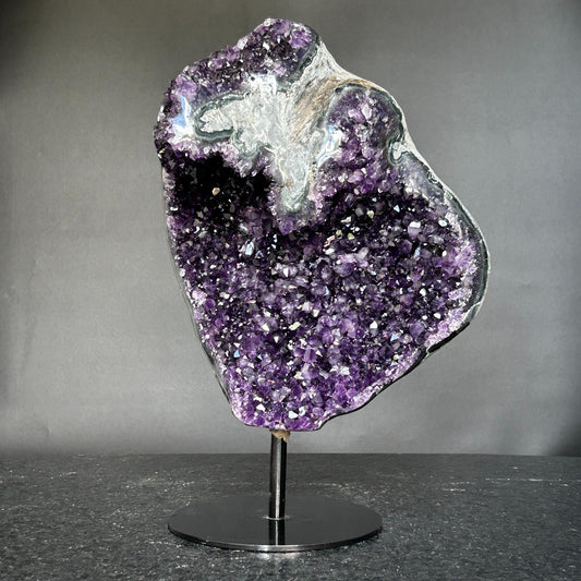 Deep Purple Amethyst Statement Piece – 13 lb Uruguay Geode, Ethically Sourced