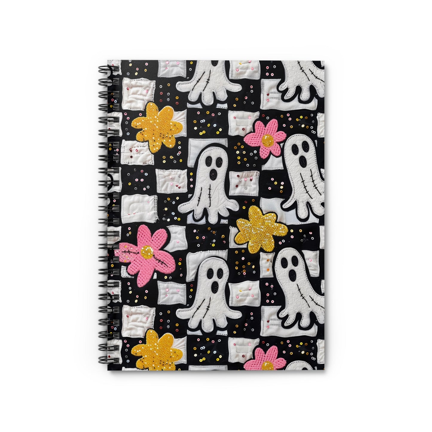 Boo In Bloom Spiral Notebook - Ruled Line