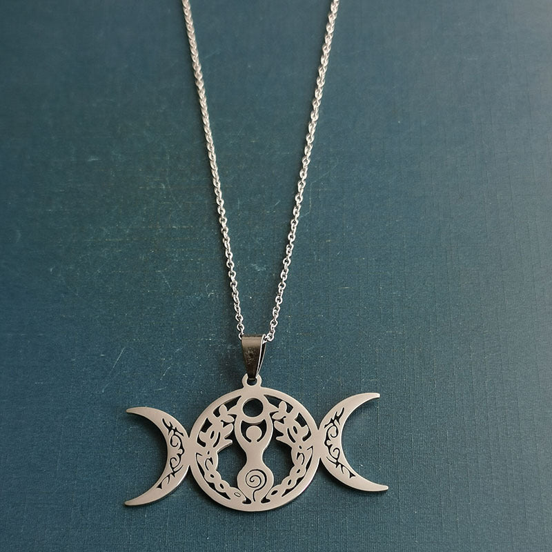 Triple Moon Celtic Knot Pendant