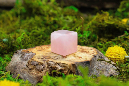 Rose Quartz Cubes 1"