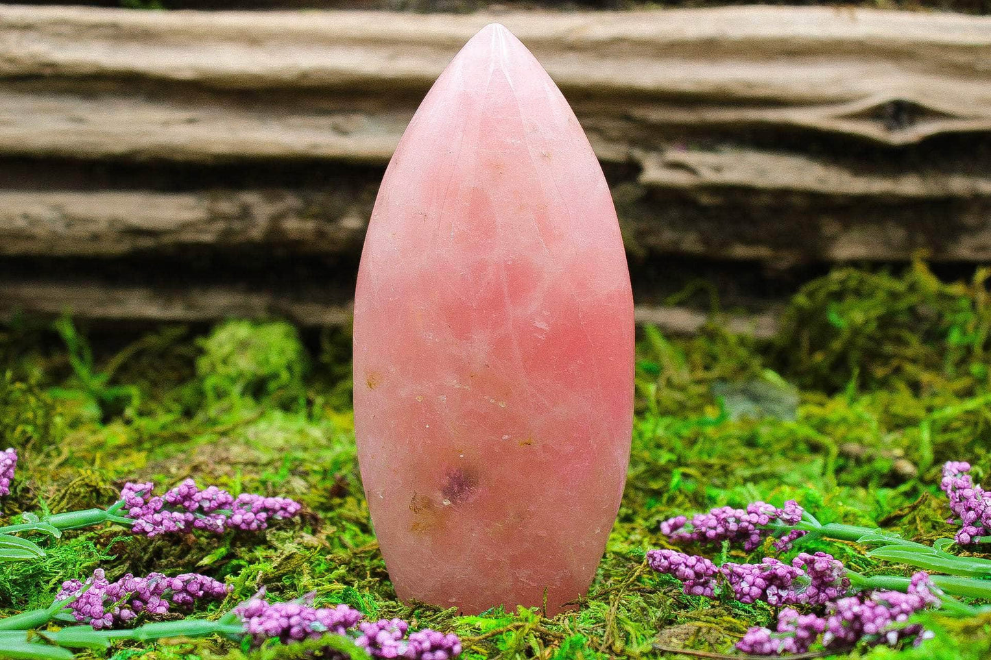 Rose Quartz Flame 3"