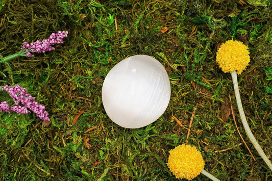 Selenite Palmstones