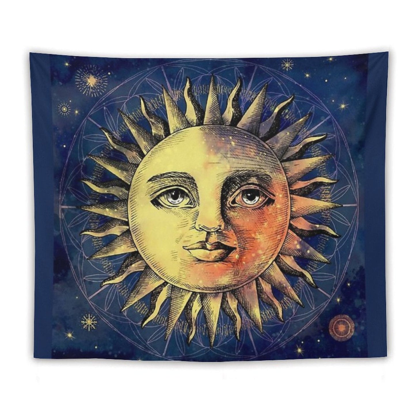 Celestial Antique Sun & Sky Tapestry