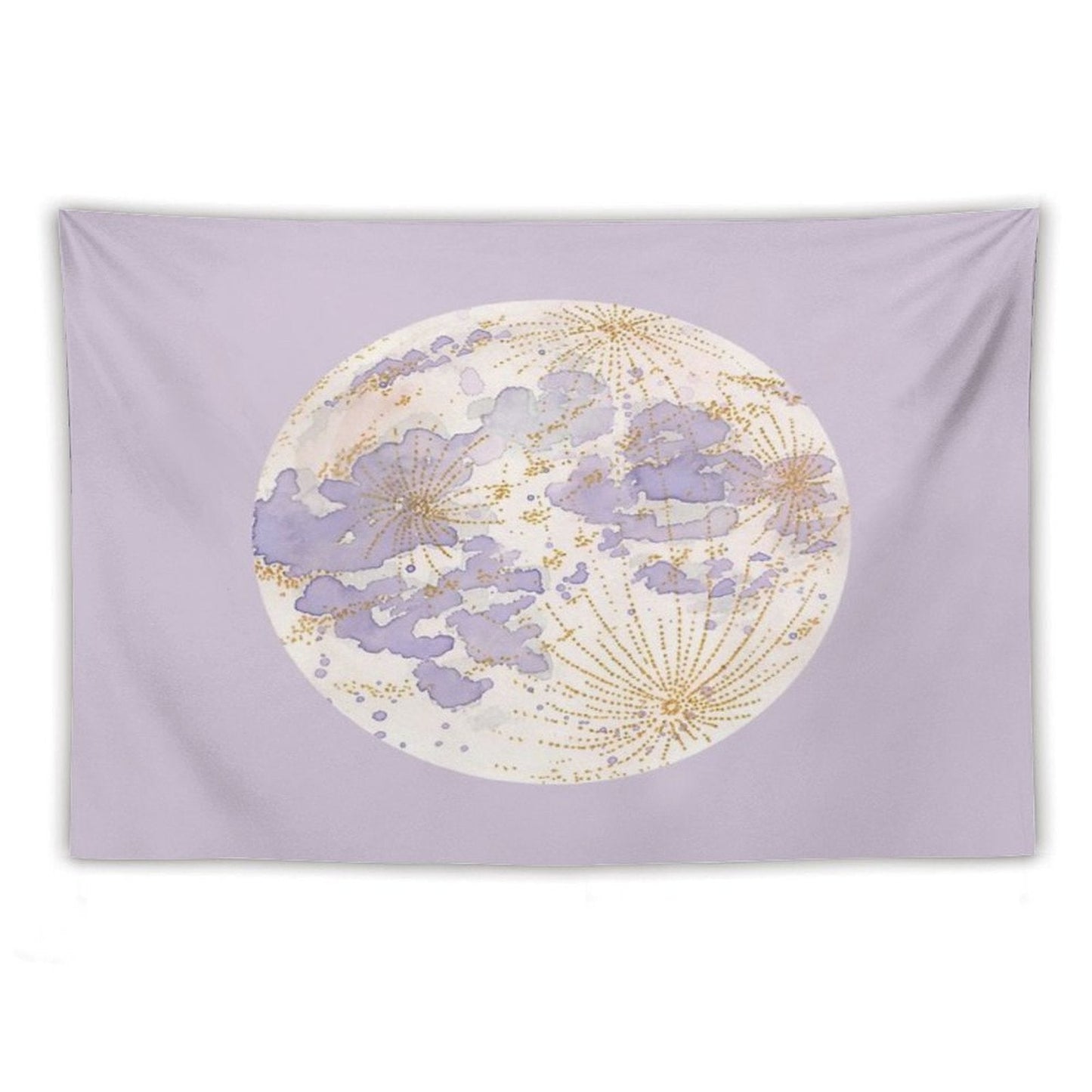 Lavendar Peach Moon Tapestry