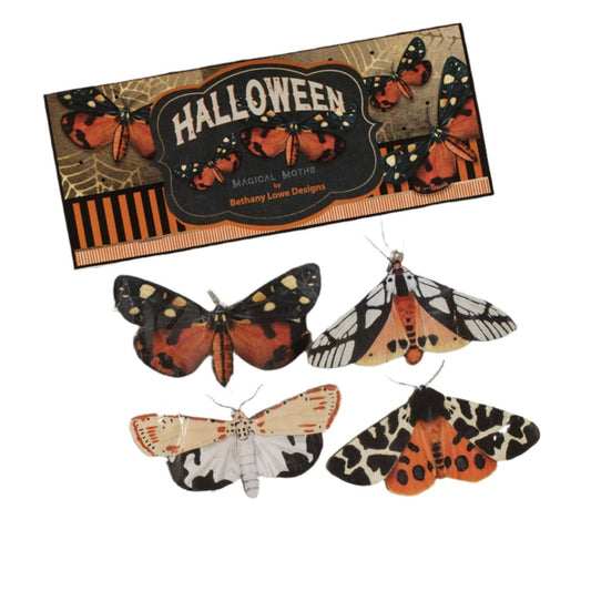 Moth Eclipse Ornaments Set of 4
