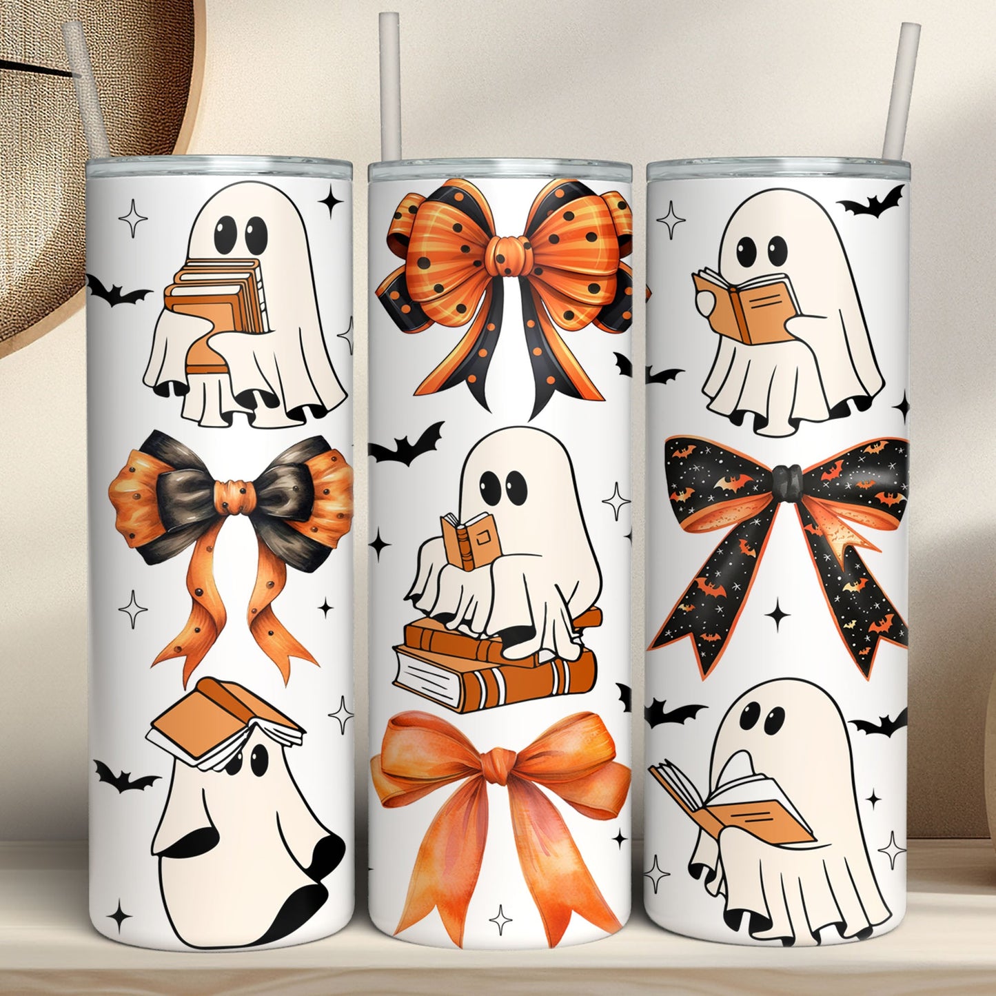 Ghost Book Tumbler