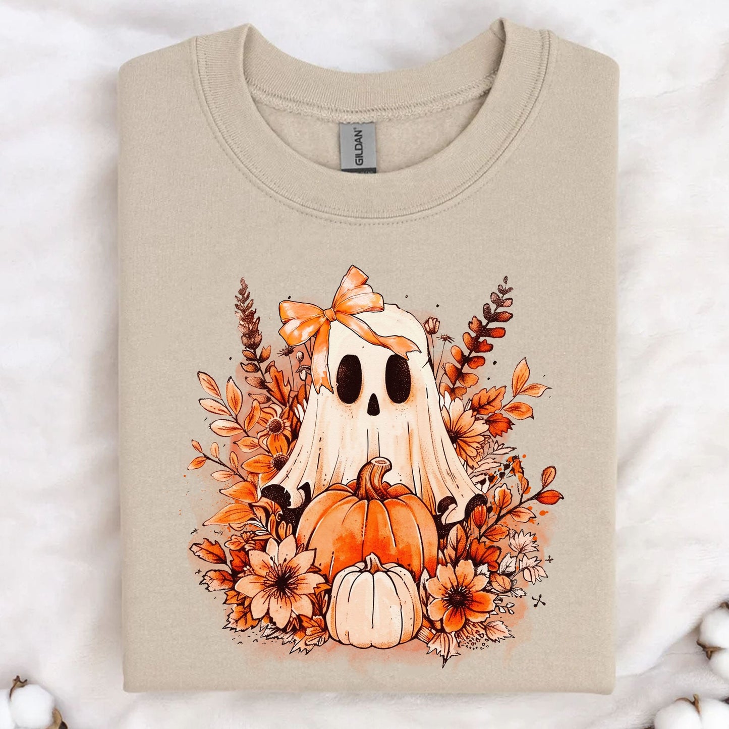 Retro Ghost Pumpkin - Sweatshirt